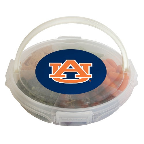 Auburn Tigers Food Caddy with Lid