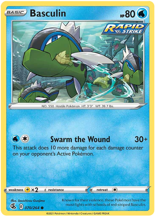 Sword and Shield Fusion Strike 070  Basculin