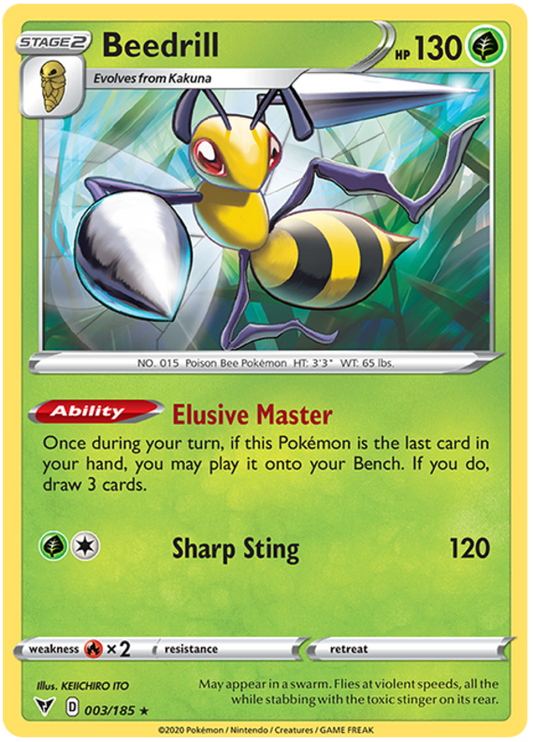 Sword and Shield Vivid Voltage 003  Beedrill