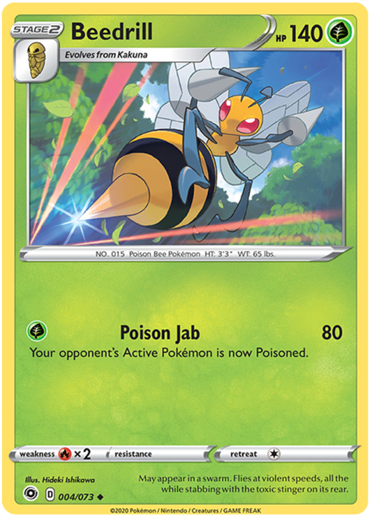 Sword and Shield Champion's Path 04  Beedrill