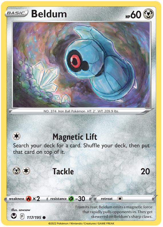 Sword and Shield Silver Tempest 117  Beldum