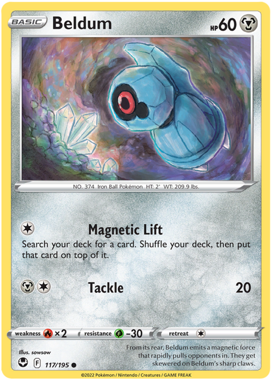 Sword and Shield Silver Tempest 117  Beldum