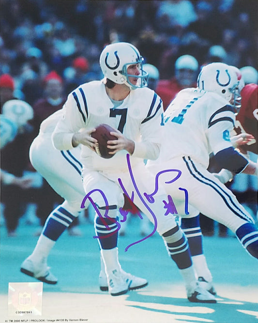 Bert Jones  Signed Autographed 8x10