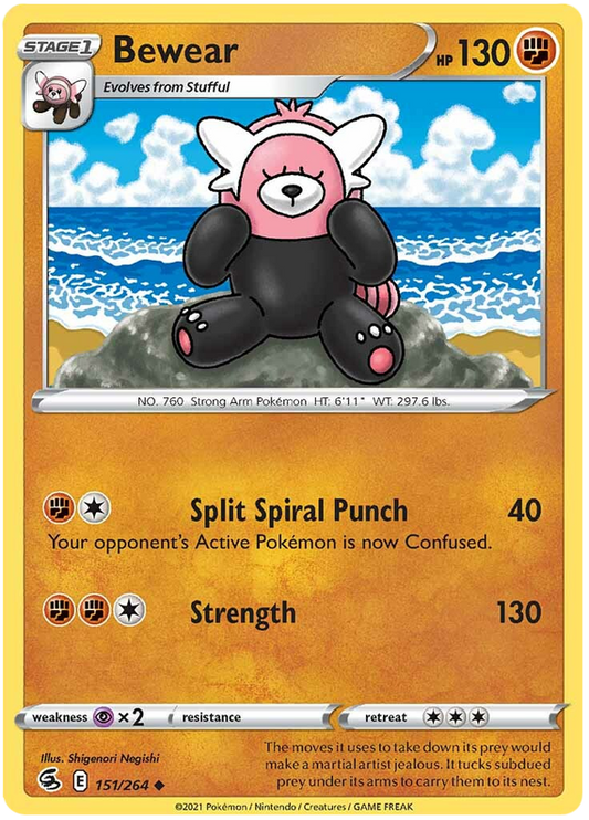 Sword and Shield Fusion Strike 151  Bewear
