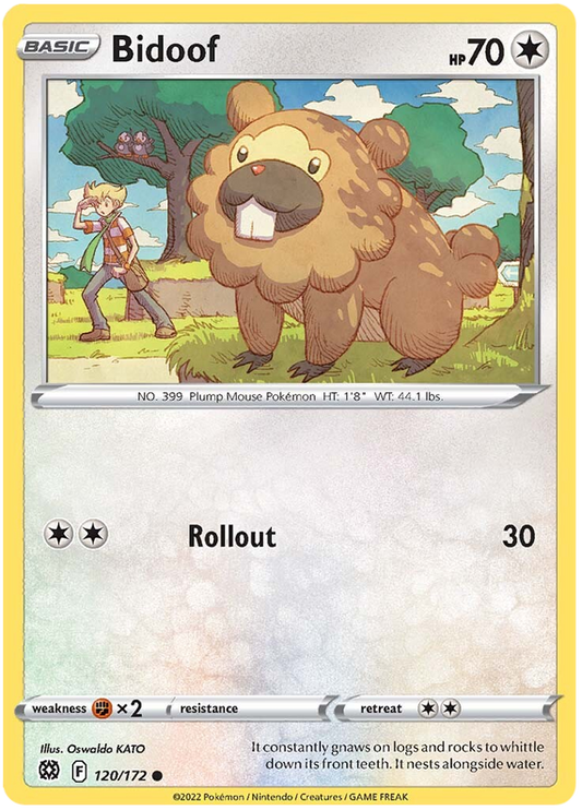 Sword and Shield Brilliant Stars 120  Bidoof