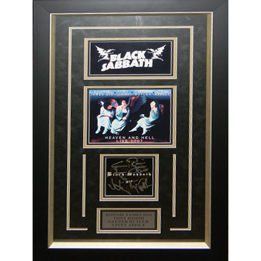 Black Sabbath Autographed 8x10 Framed