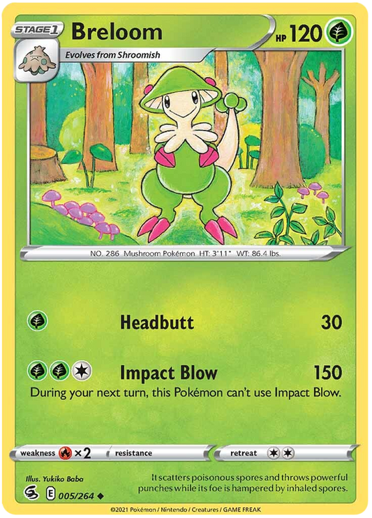 Sword and Shield Fusion Strike 005  Breloom