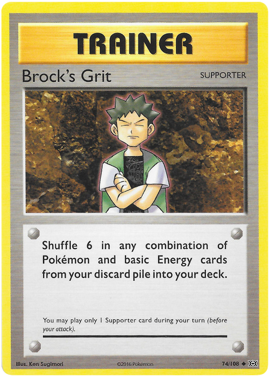XY Evolutions 074  Brock's Grit