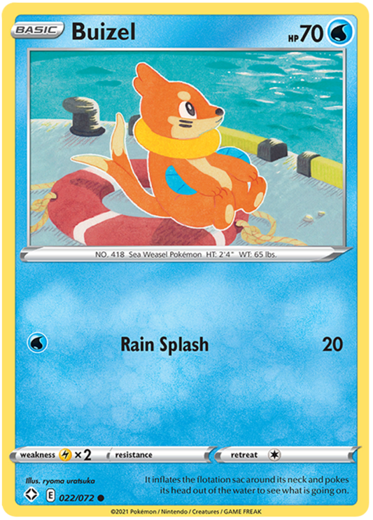 Sword and Shield Shining Fates 022  Buizel