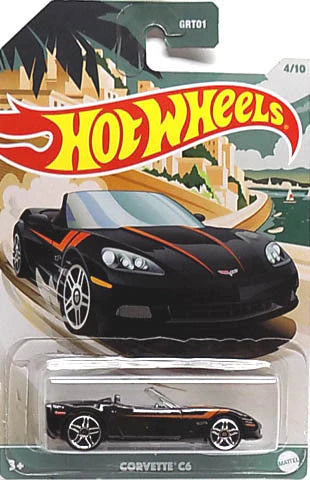 Hot Wheels 2021 Convertible Series 4 of 10 - Corvette C6 Black GRT01