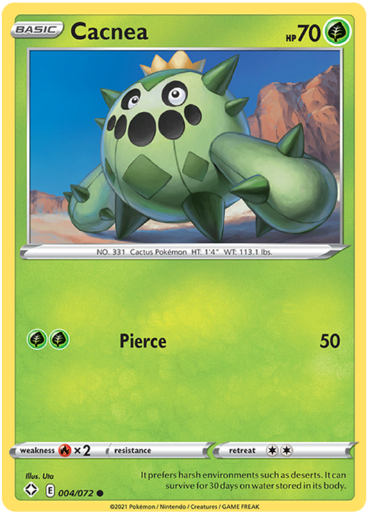 Sword and Shield Shining Fates 004  Cacnea