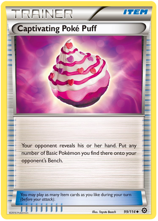XY Steam Siege 099  Captivating Poke Puff