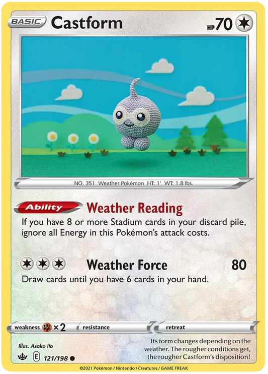 Sword and Shield Chilling Reign 121  Castform
