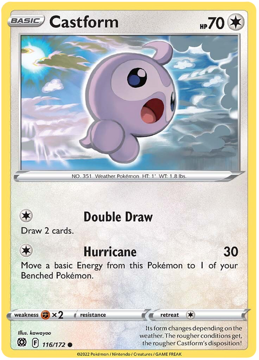 Sword and Shield Brilliant Stars 116  Castform