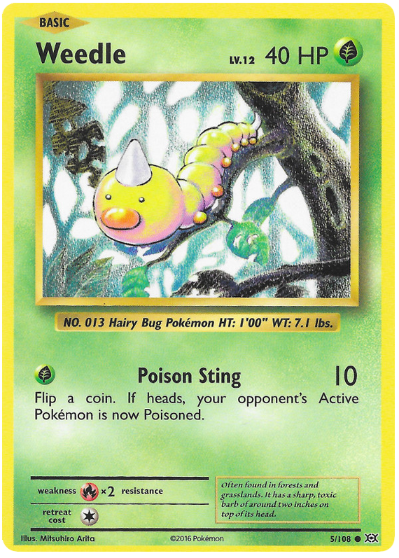 XY Evolutions 005  Weedle