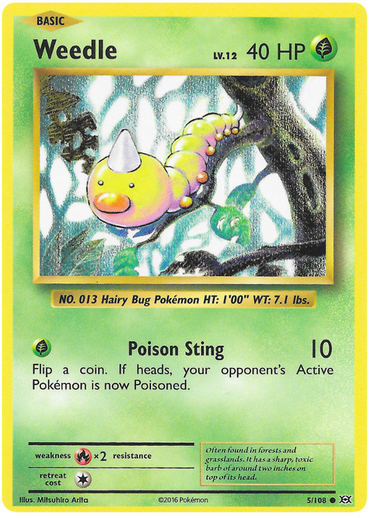 XY Evolutions 005  Weedle