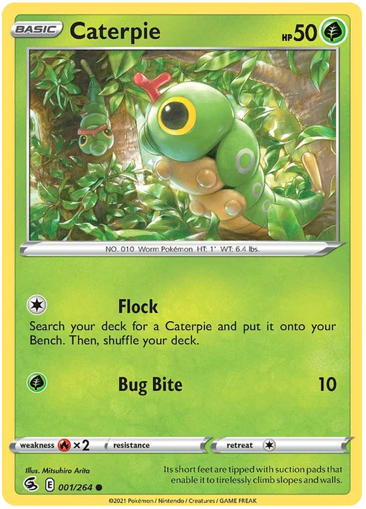 Sword and Shield Fusion Strike 001  Caterpie