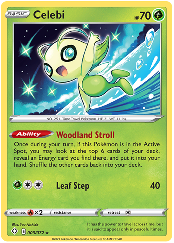 Sword and Shield Shining Fates 003  Celebi