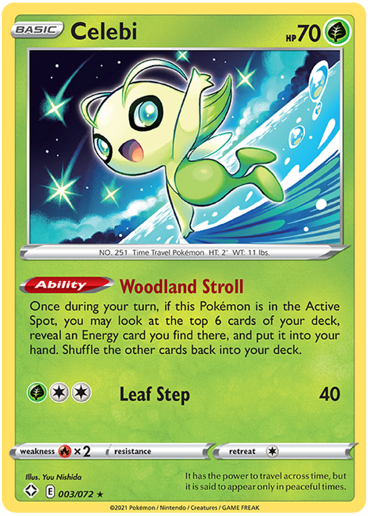 Sword and Shield Shining Fates 003  Celebi