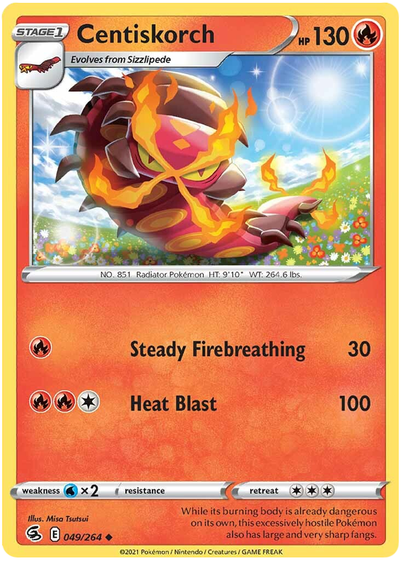 Sword and Shield Fusion Strike 049  Centiskorch