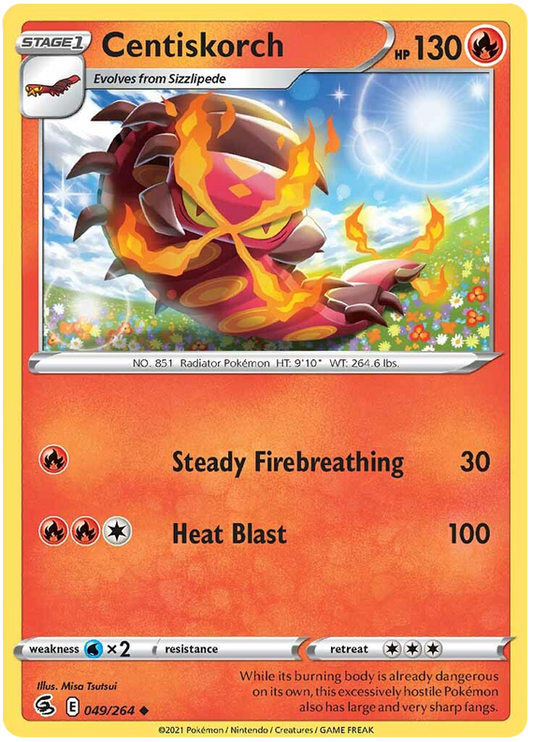 Sword and Shield Fusion Strike 049  Centiskorch