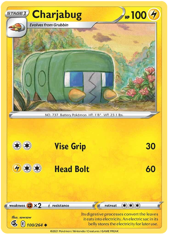 Sword and Shield Fusion Strike 100  Charjabug