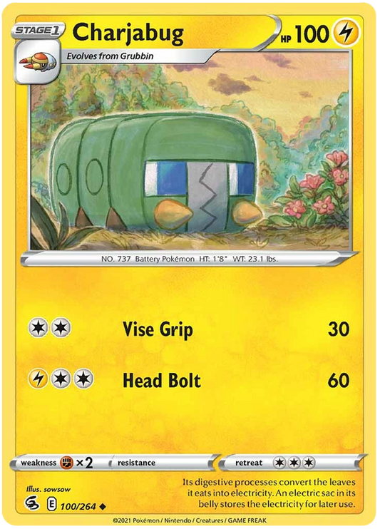 Sword and Shield Fusion Strike 100  Charjabug