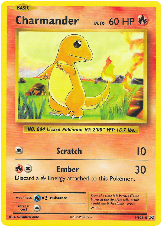 XY Evolutions 009  Charmander