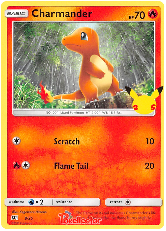 Sword and Shield McDonald's 25th Anniversary 09  Charmander