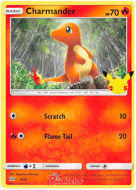 Sword and Shield McDonald's 25th Anniversary 09  Charmander