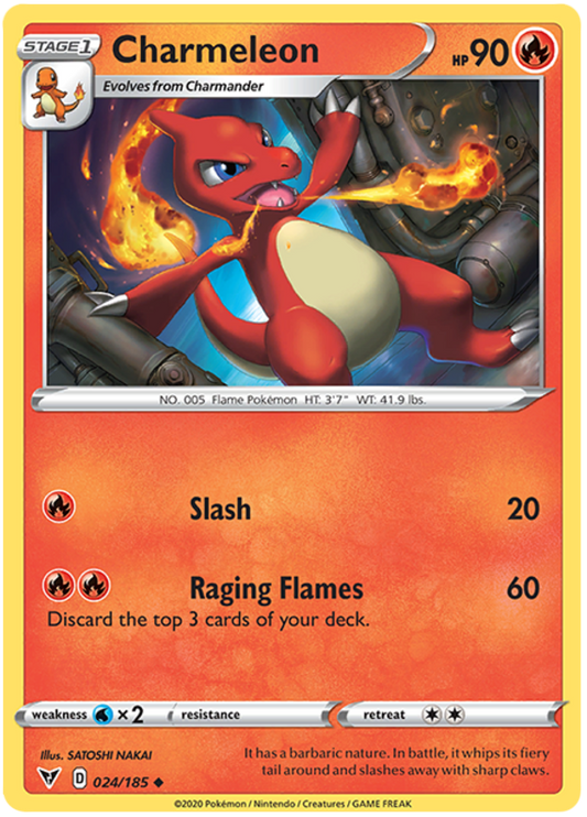 Sword and Shield Vivid Voltage 024  Charmeleon