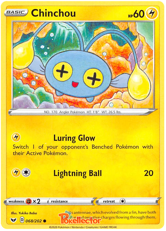 Sword and Shield Sword & Shield 068  Chinchou