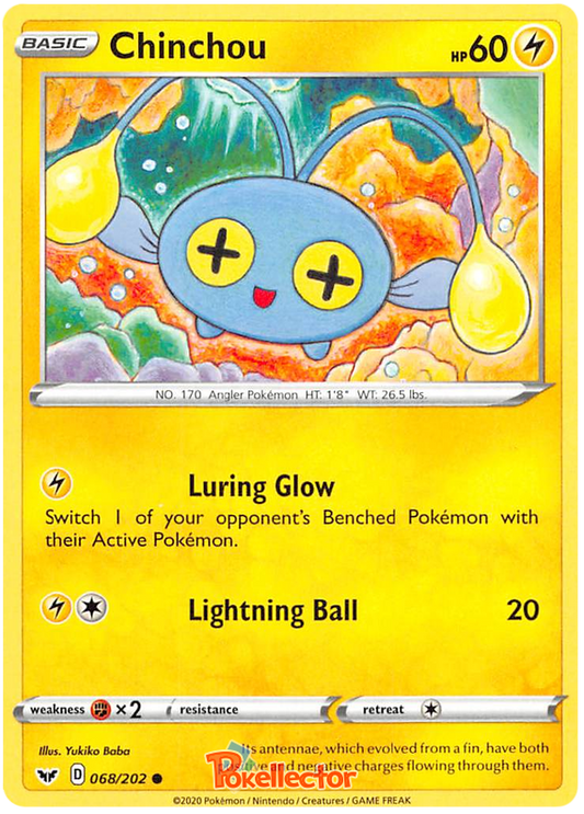 Sword and Shield Sword & Shield 068  Chinchou