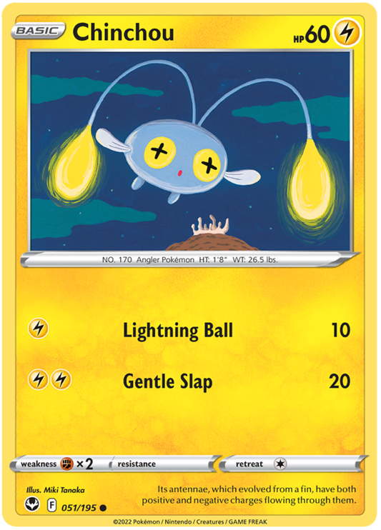Sword and Shield Silver Tempest 051  Chinchou