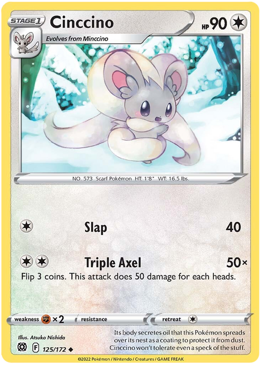 Sword and Shield Brilliant Stars 125  Cinccino