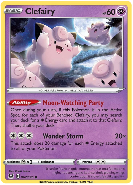 Sword and Shield Lost Origin 062  Clefairy