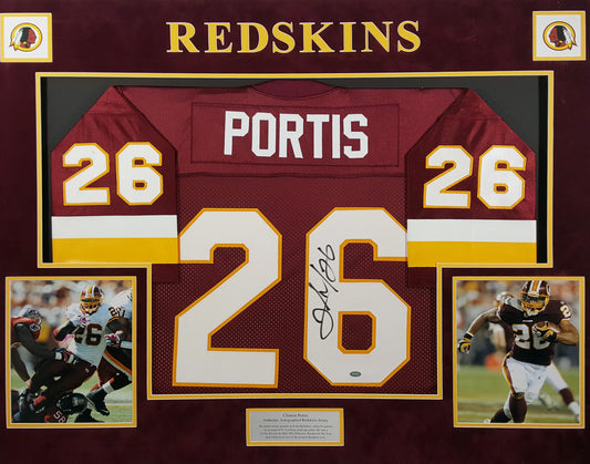 Clinton Portis Signed Autographed Jersey Matted Ready to Framed