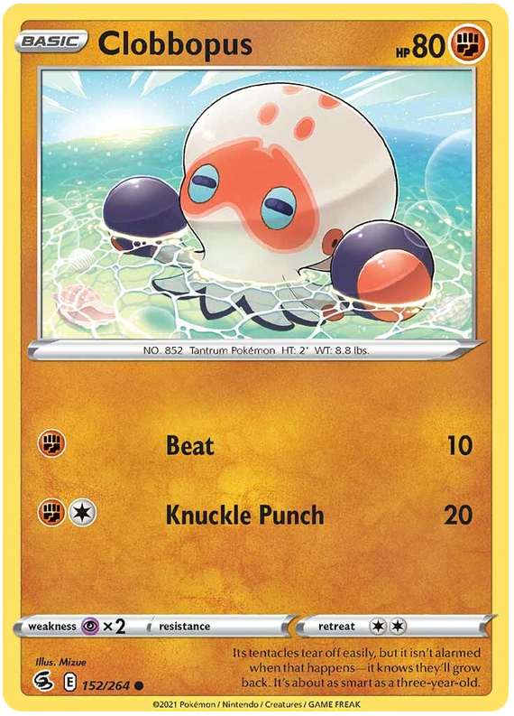 Sword and Shield Fusion Strike 152  Clobbopus