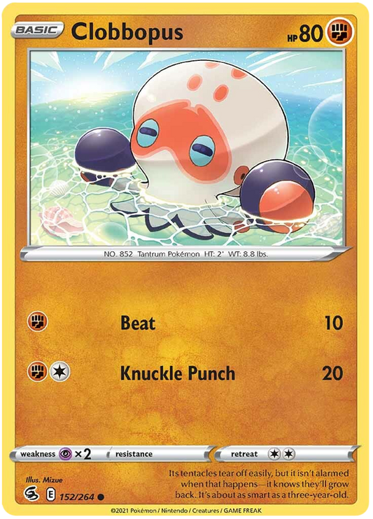 Sword and Shield Fusion Strike 152  Clobbopus