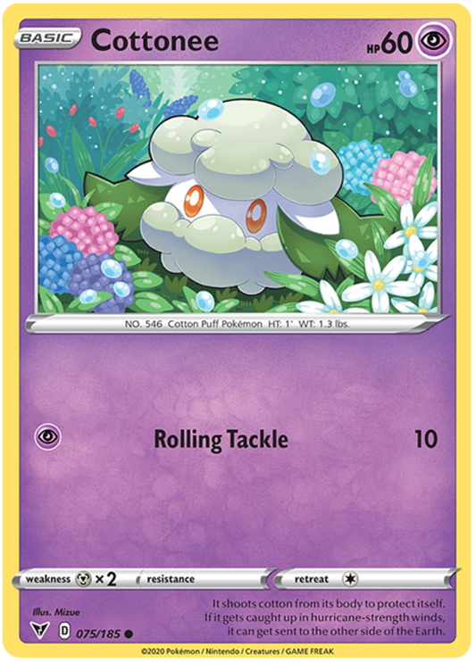 Sword and Shield Vivid Voltage 075  Cottonee