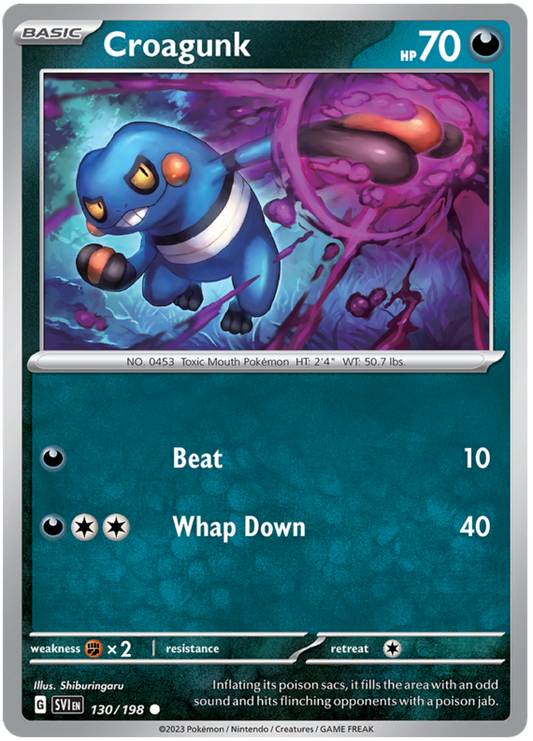 Scarlet and Violet Scarlet & Violet 130  Croagunk