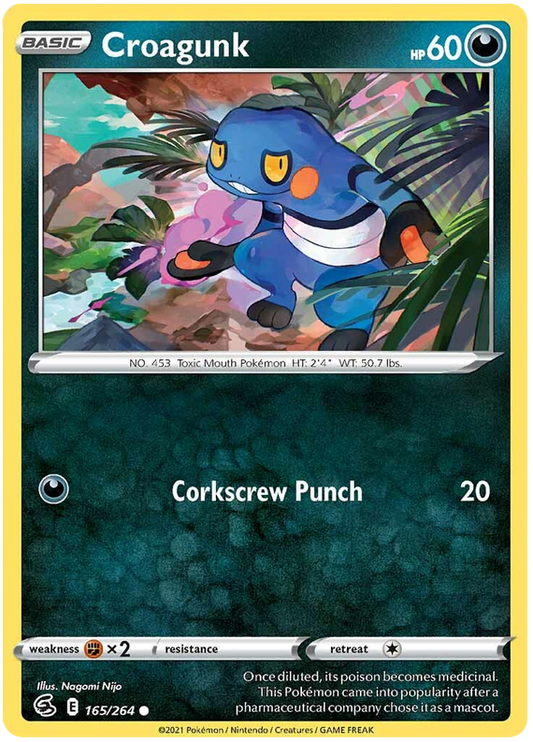 Sword and Shield Fusion Strike 165  Croagunk