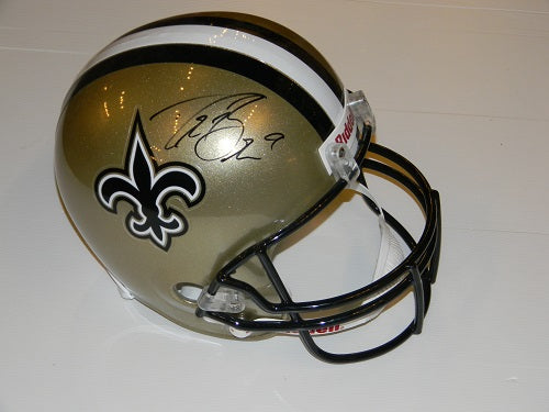Drew Brees Signs New Orleans Saints Full Size Helmet