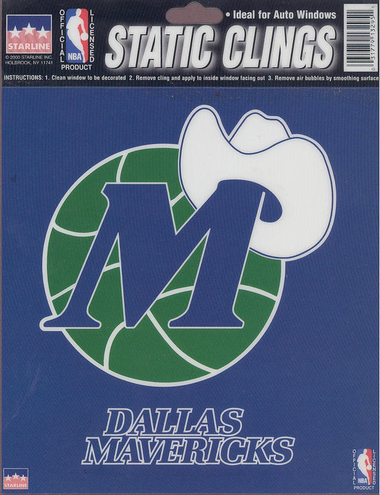 Dallas Mavericks Throwback Window Cling