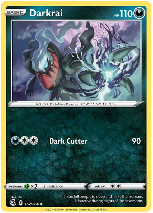 Sword and Shield Fusion Strike 167  Darkrai