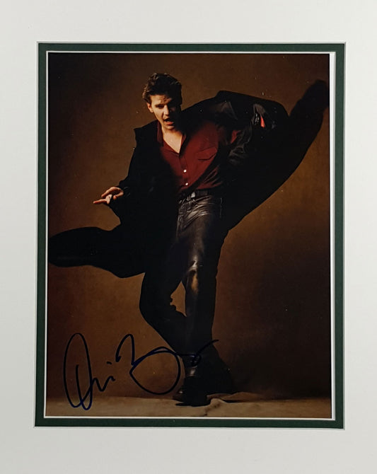 David Boreanaz Signed Autographed 8x10 Matted