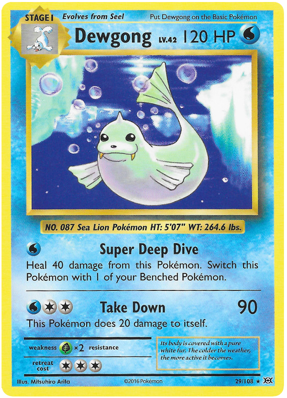 XY Evolutions 029  Dewgong