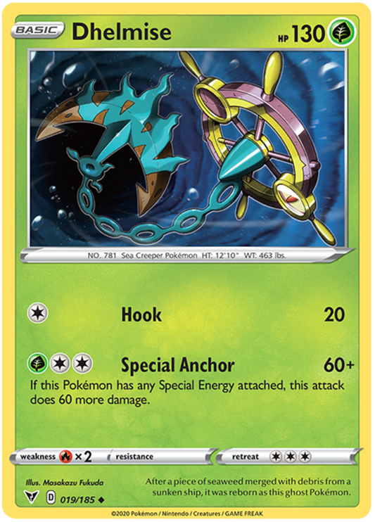 Sword and Shield Vivid Voltage 019  Dhelmise