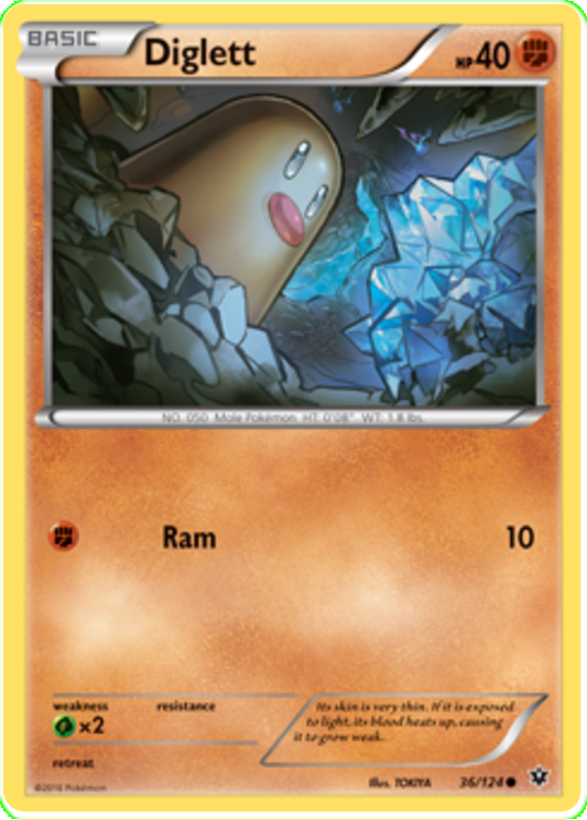 XY Fates Collide 036  Diglett