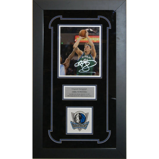 Dirk Nowitzki Signed Autographed 8x10 Framed